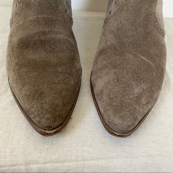 Marc Fisher Wanda Suede Studded Ankle Booties 8.5 - Picture 4 of 10